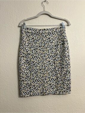 Anthropologie Y2K pencil skirt Leopard-Print